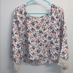 Hollister flowered blouse